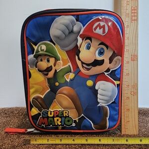 Nintendo Super Mario Bros Brothers Luigi Insulated Zipper Lunch Tote Bag